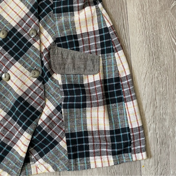 80s 90s Vintage Sorrena Tokyo 9 Blazer Suit Dress Plaid Long Sleeve Size Small - Picture 7 of 9